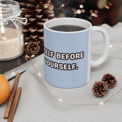 "Espresso yourself before you Depresso yourself." Ceramic Mug - Colorwink